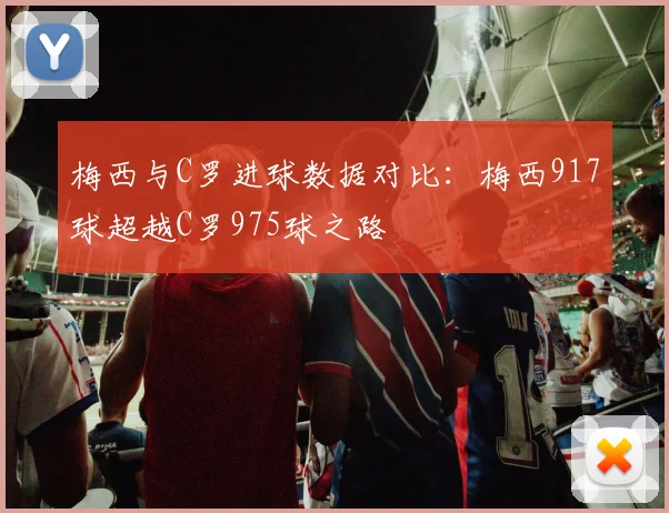 梅西与C罗进球数据对比：梅西917球超越C罗975球之路